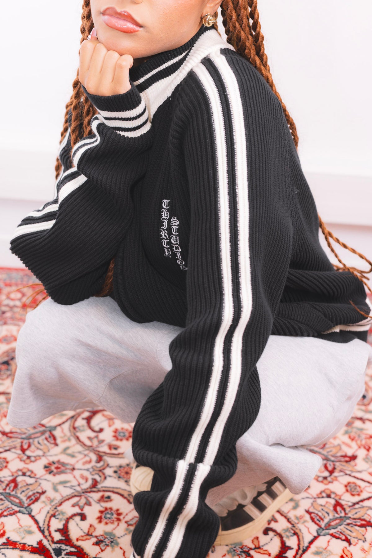 "Varsity" KNIT ZIP