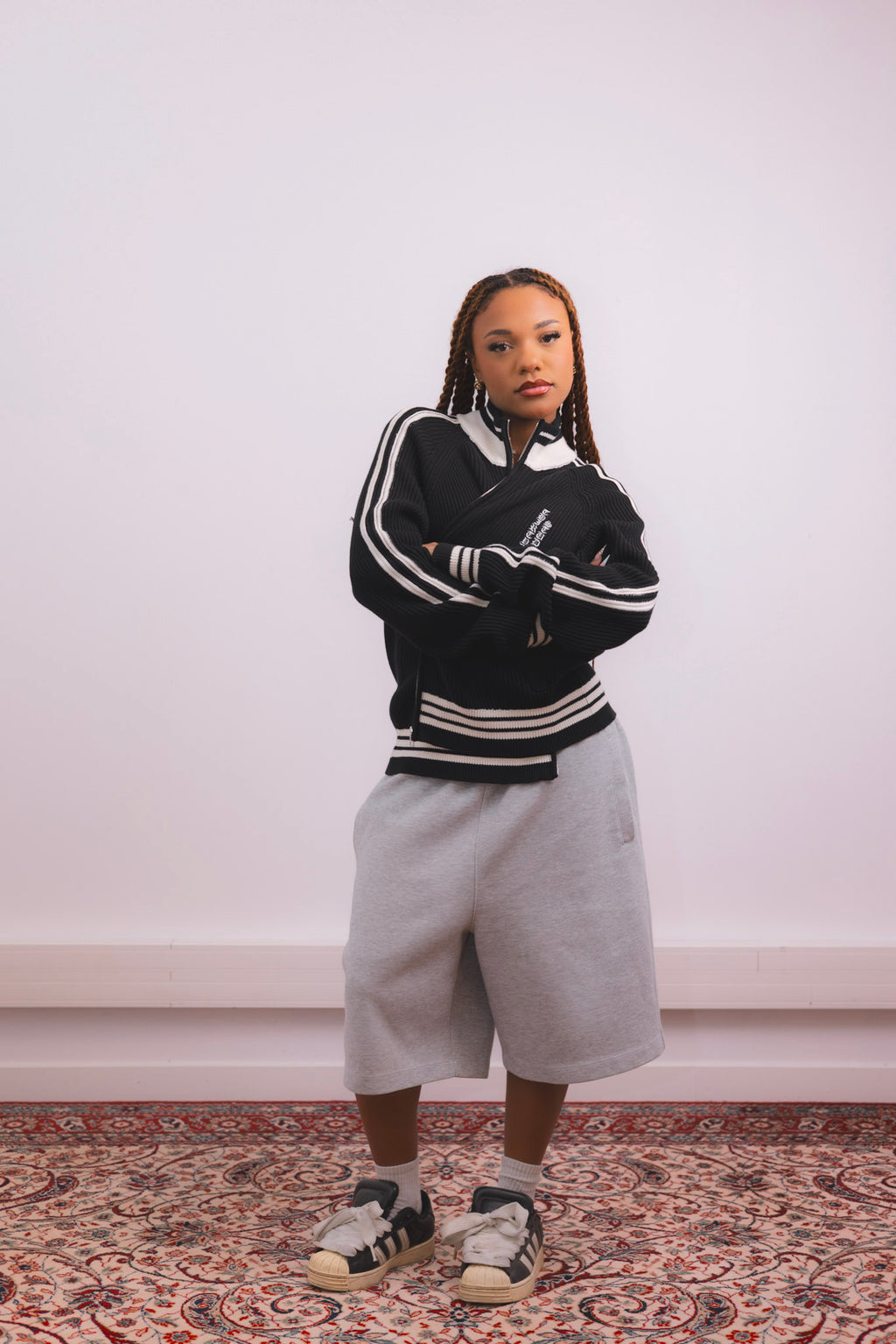 "Varsity" KNIT ZIP