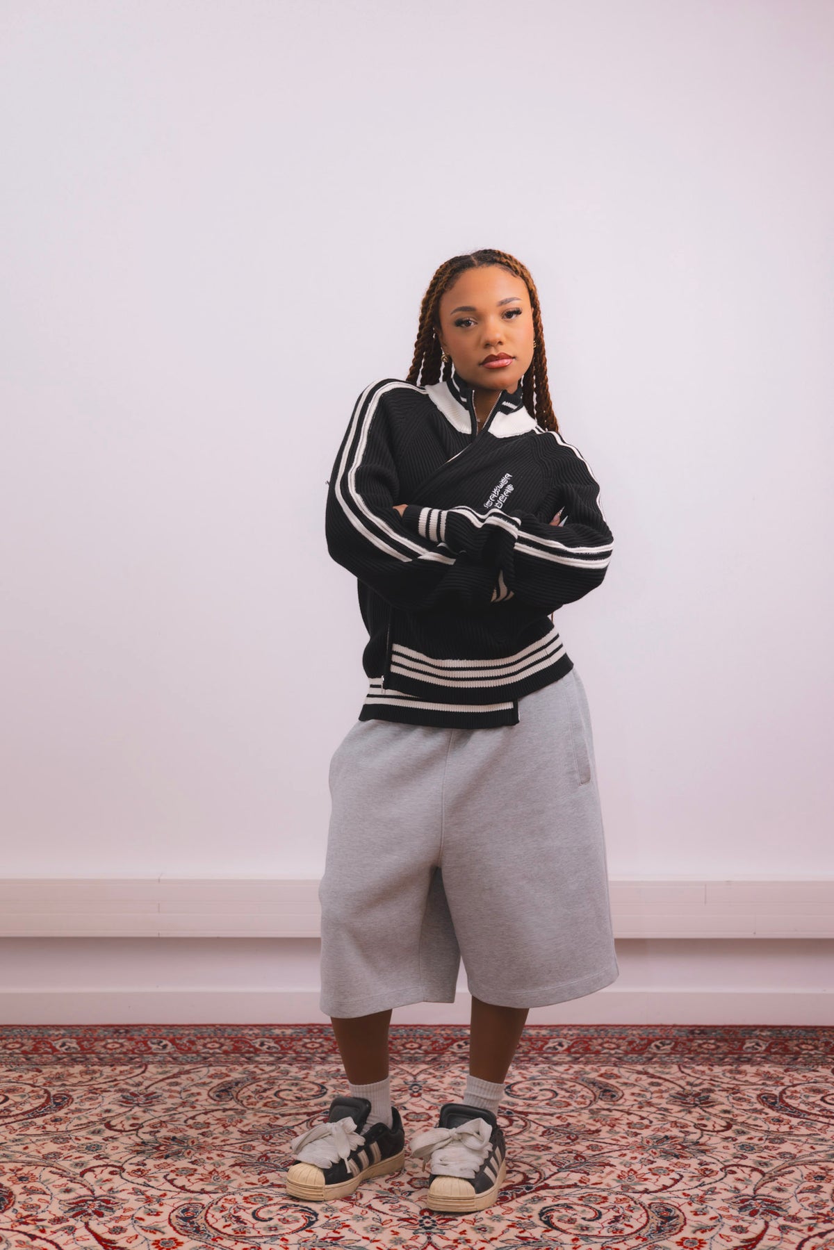 "Varsity" KNIT ZIP